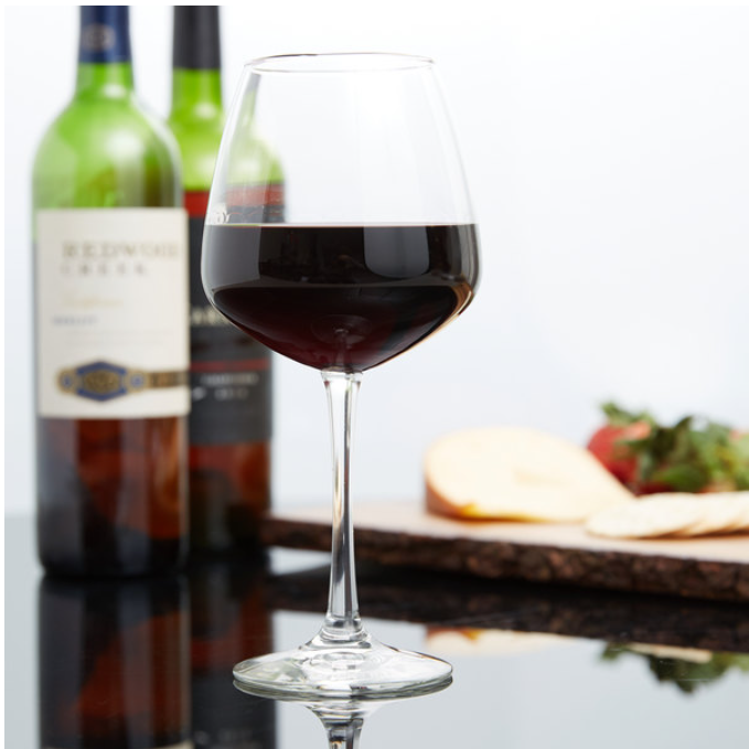 Libbey Diamond Balloon Wine Glass