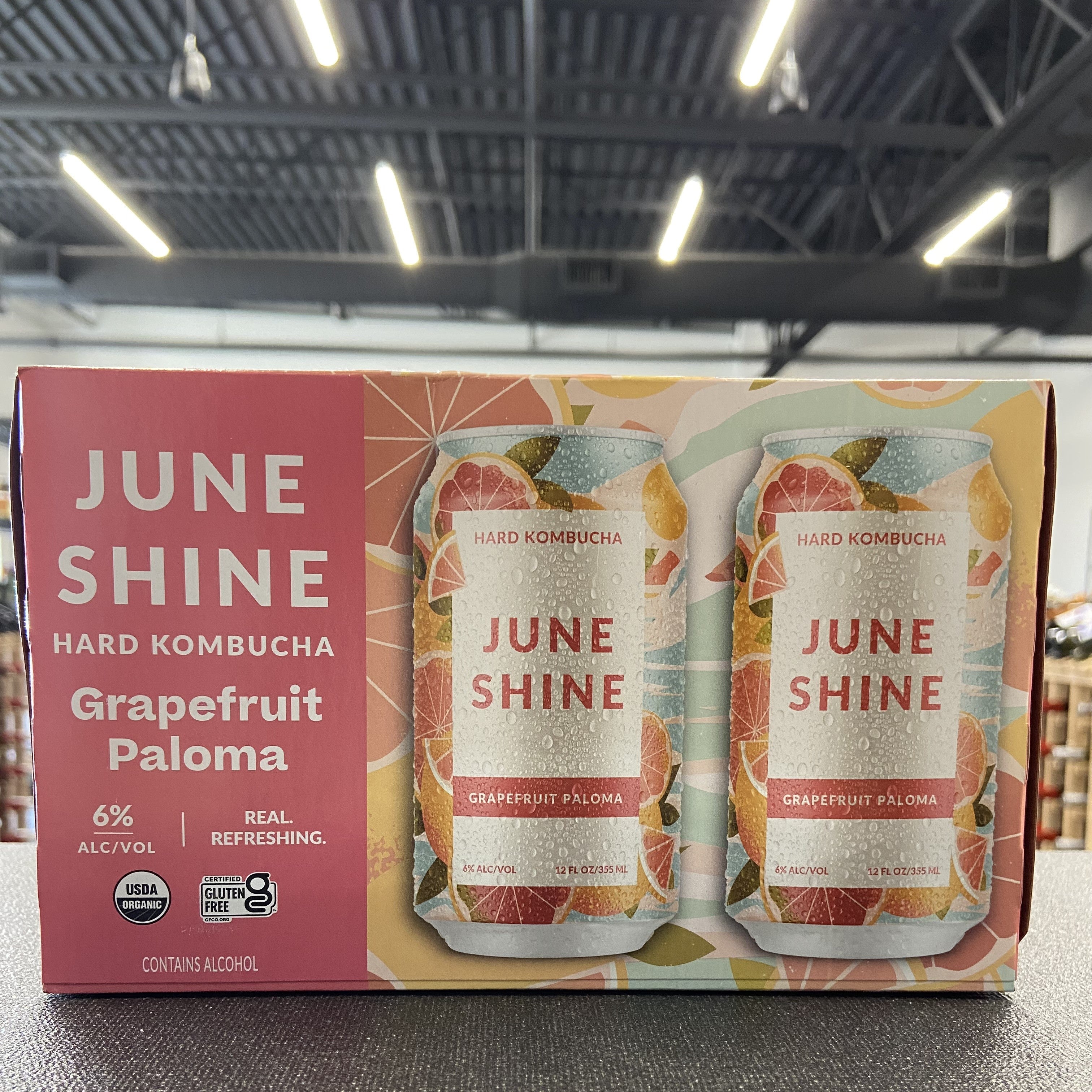 June Shine Grapefruit Paloma Kombucha The Beer & Wine Shop