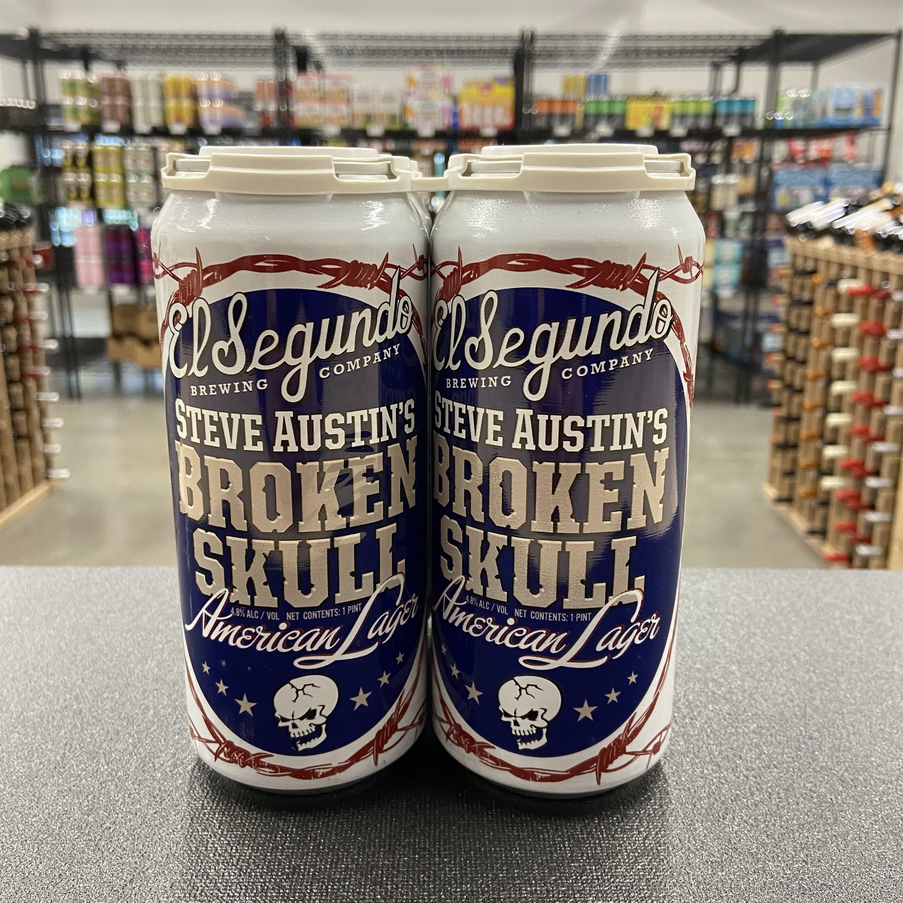 El Segundo Steve Austin's Broken Skull American Lager – The Beer & Wine
