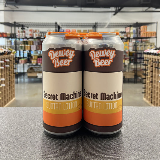 Dewey Beer Secret Machine Suntan Lotion